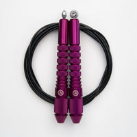 Corde à sauter Amethyste avec câble enrobé noir