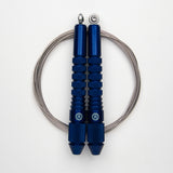 Corde à sauter bleu avec câble en inox