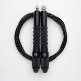 Corde à sauter noire avec câble enrobé noir