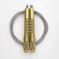 Corde à sauter or avec câble enrobé clair