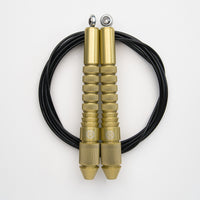 Corde à sauter or avec câble enrobé noir