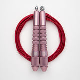 Corde à sauter Rose Gold avec câble enrobé rouge