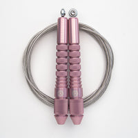 Corde à sauter Rose Gold avec câble enrobé clair 