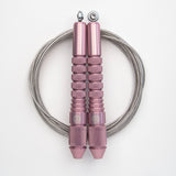 Corde à sauter Rose Gold avec câble enrobé clair 