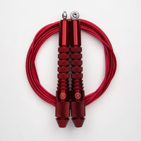 Corde à sauter Rouge Rubis avec câble enrobé rouge